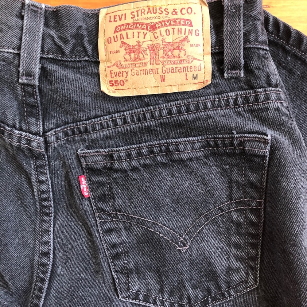 Washed black vintage Levi’s